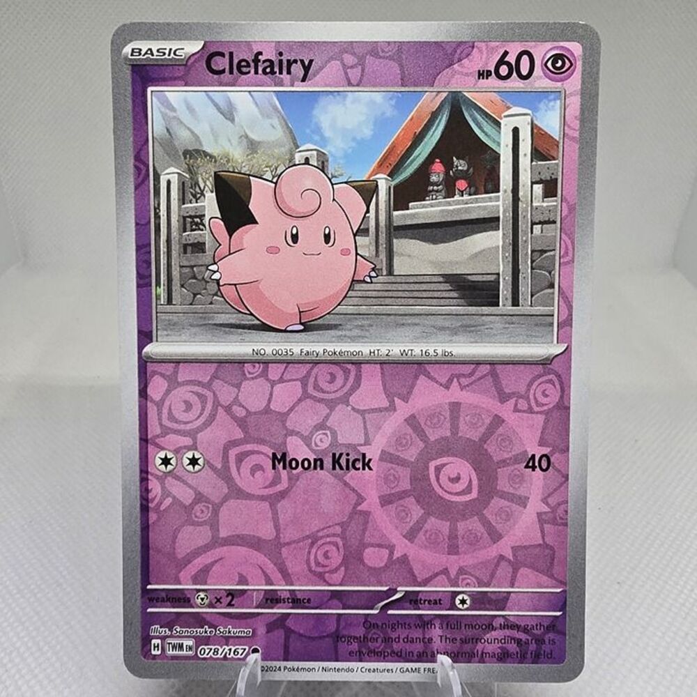 Pokemon Clefairy 78 twilight masquerade